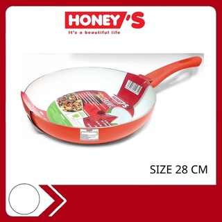 Chảo chống dính Honey's size 28 cm HO-AF1C281 dùng được bếp từ, lòng chảo phủ ceramic an toàn sức khỏe, không bong tróc