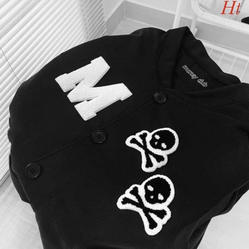 Áo bomber M đầu lâu H2A777