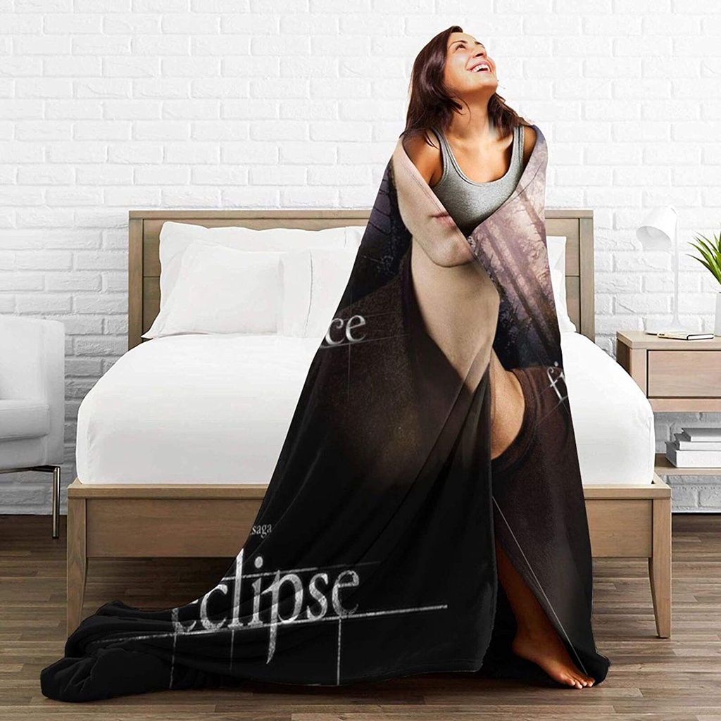 TENDRE Twilight Movie Bella Edward Saga Sherpa Ultra-Soft Micro Fleece Blanket Throw Fuzzy Lightweight  Fashion Print Perfect for , Sofa, Bed