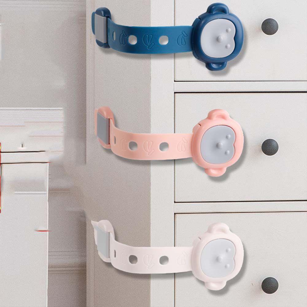 CABEZA Dụng Cụ Khóa Cửa Tủ An Toàn Chống Kẹt Tay Điều Chỉnh Được Cho Bé