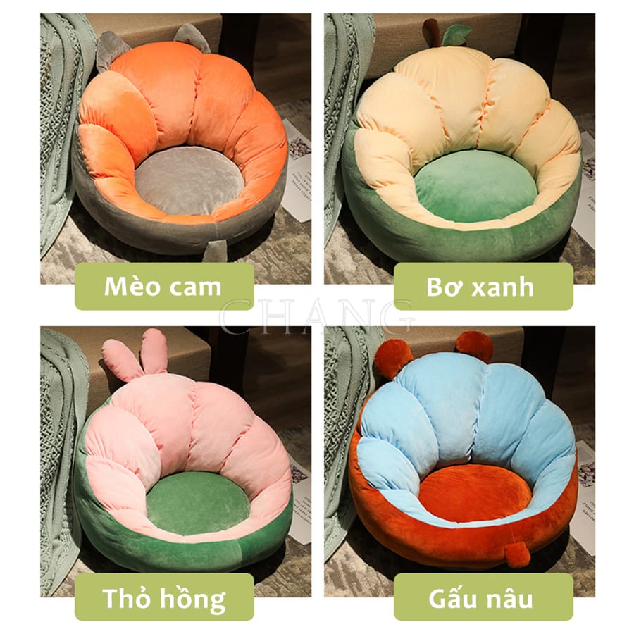 Ghế Bệt Ngồi Tựa Bông Hình Hoa, Nệm Ngồi Bệt Dựa Lưng Dễ Chịu Siêu Êm, Dày Dặn, Giá rẻ