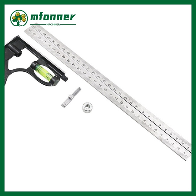 Thước Đo Góc 300mm 45 Độ Bằng Thép Không Gỉ Đa Năng
