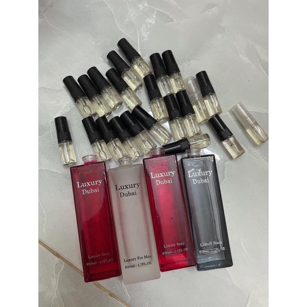 Tinh dầu nước hoa dubai Luxury chai chiết 2ml hương thơm lâu dành cho cả nam và nữ