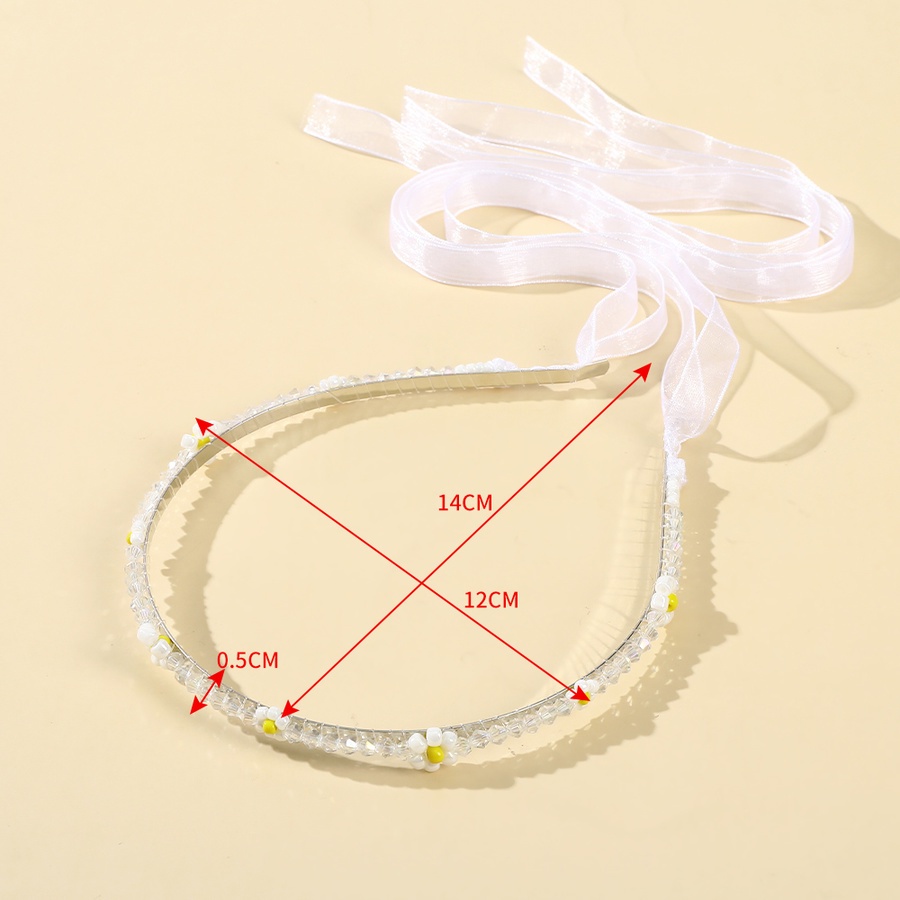 Băng Đô Cài Tóc Bằng Hợp Kim Đính Hoa Và Ngọc Trai Phong Cách Hàn Quốc Ngọt Ngào Dành Cho Nữ