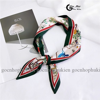 Khăn quàng cổ lụa dài, khăn turban lụa dài  cao cấp D86F