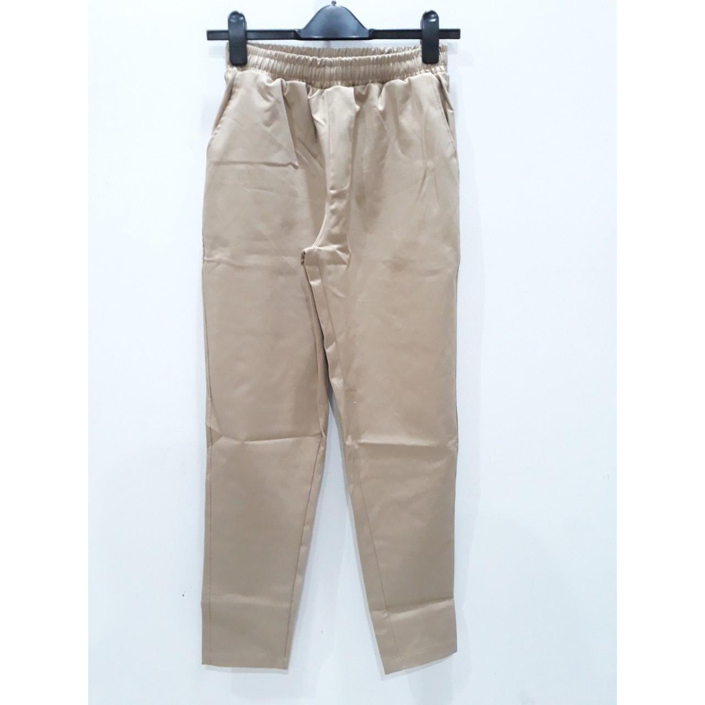 Quần Kaki basic lưng thun (Đen,Kem) | BigBuy360 - bigbuy360.vn