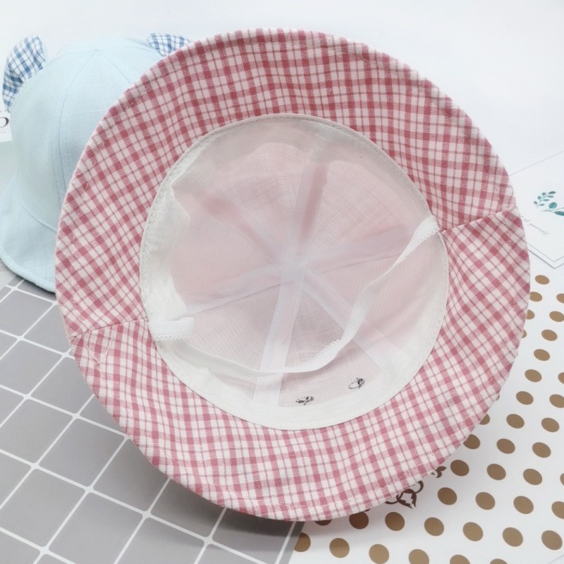 Mũ Tròn Tai Gấu Họa Tiết Hoạt Hình Cho Bé