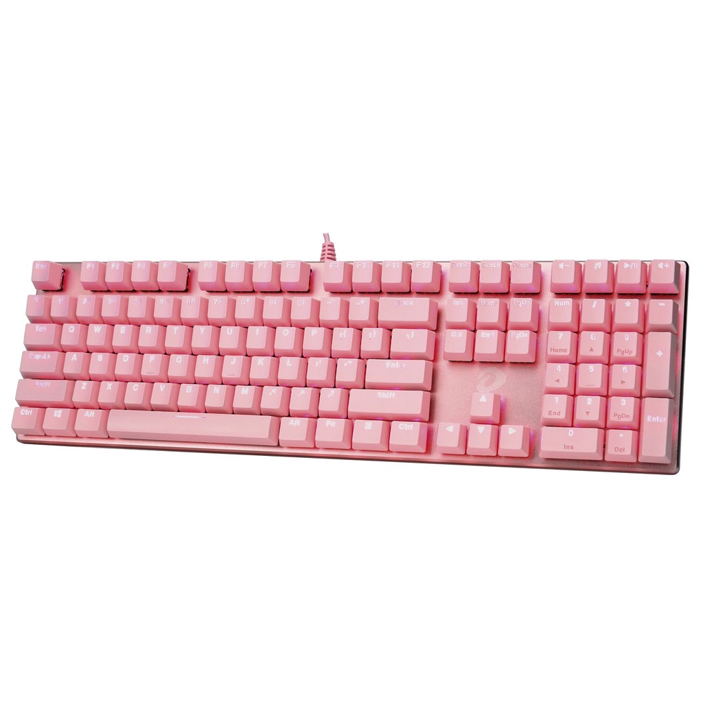 Bộ Bàn Phím Cơ Dareu  EK810 Pink Switch LED RGB - Bàn Phím Gaming Màu Hồng Chính Hãng Bảo hành 24 Tháng