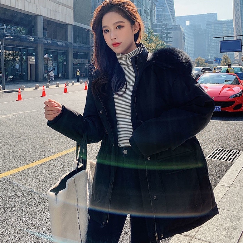 Áo phao nữ mũ lông xịn 2021 mẫu mới nhất | BigBuy360 - bigbuy360.vn