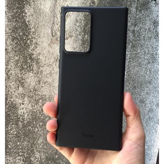 Ốp lưng Samsung Galaxy Note 20, Note 20 Ultra/ 5G Silicon Ou Case màu đen ( Có Gờ Bảo vệ camera )