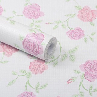 Giấy dán tường decal hình hoa hồng 10x45cm có keo