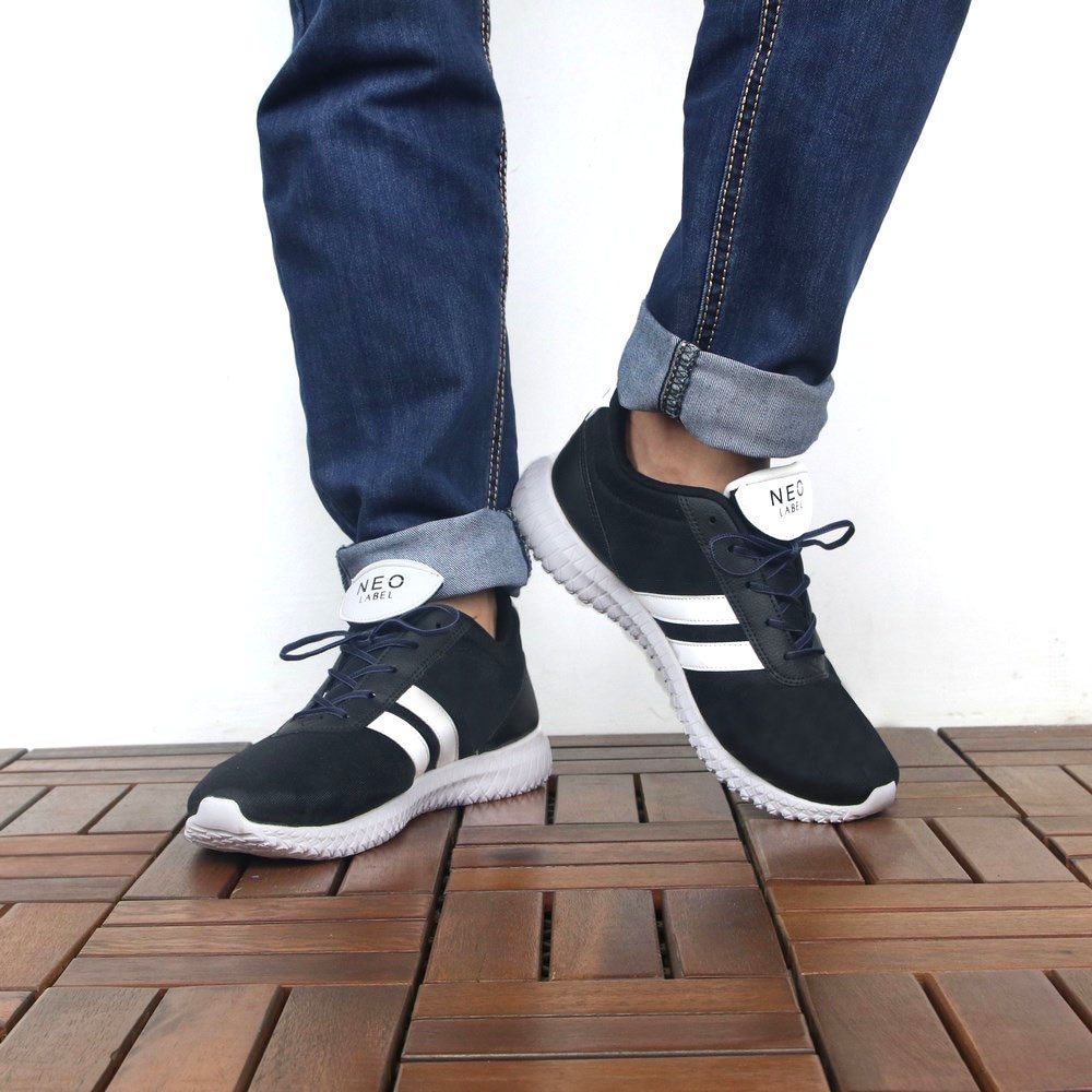 [Mã FAXANH245 giảm 10K đơn từ 50K] Giày sneaker nam đen TL298 đế cao su cực bền | BigBuy360 - bigbuy360.vn