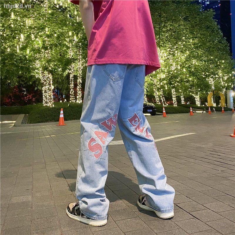 Quần jeans dài ống rộng thời trang cá tính năng động cho nam
