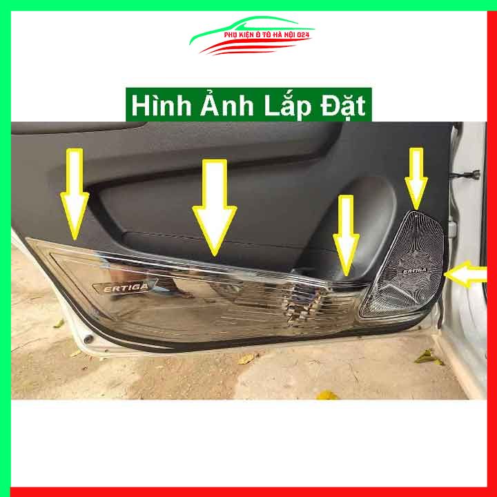 Bộ ốp màng loa Ertiga 2019-2022 chuẩn theo xe vân Titan chống xước trang trí nội thất ô tô