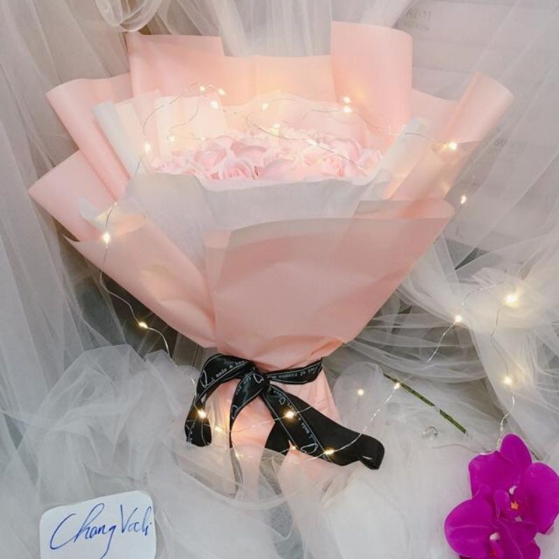 HOA HỒNG SÁP THƠM 20 BÔNG ĐỦ MÀU