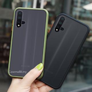 Ốp điện thoại cứng viền silicon dẻo màu trong suốt mờ thời trang chống sốc cho HUAWEI Nova 5T 7i 3i P40 Mate 30 Pro