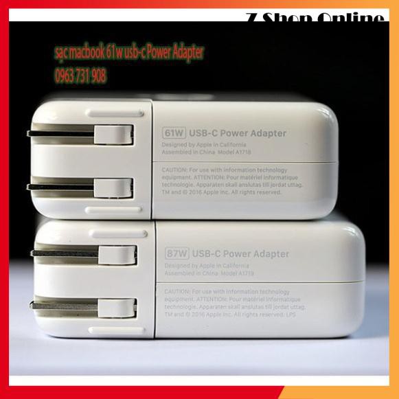 💖 Sạc MacBook Pro A1708 A1706 2017 61w USB-C chính hãng