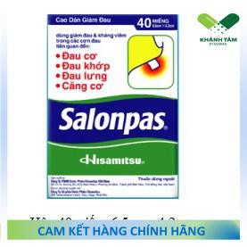 ! Cao dán Salonpas - Đau cơ, đau khớp, đau lưng, căng cơ