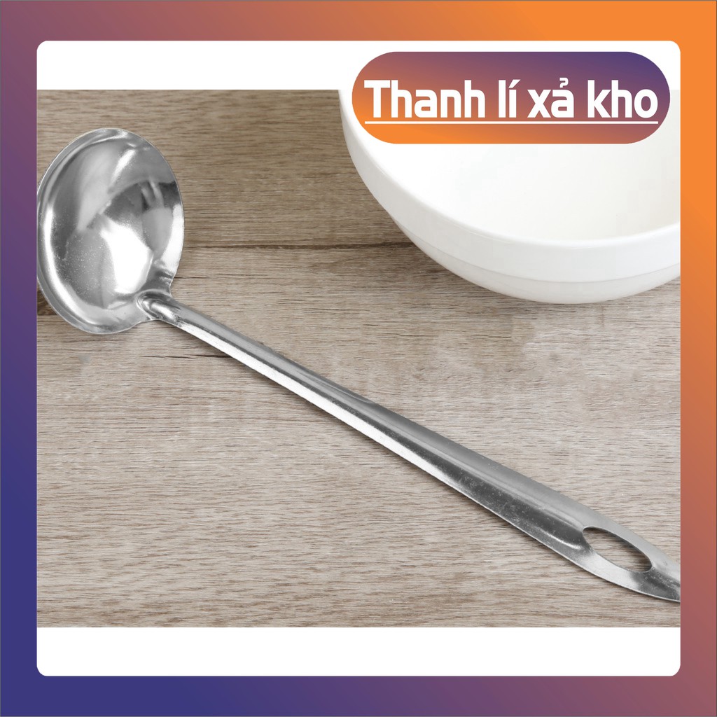 Vá múc canh 𝑭𝑹𝑬𝑬𝑺𝑯𝑰𝑷 Vá inox cán dài