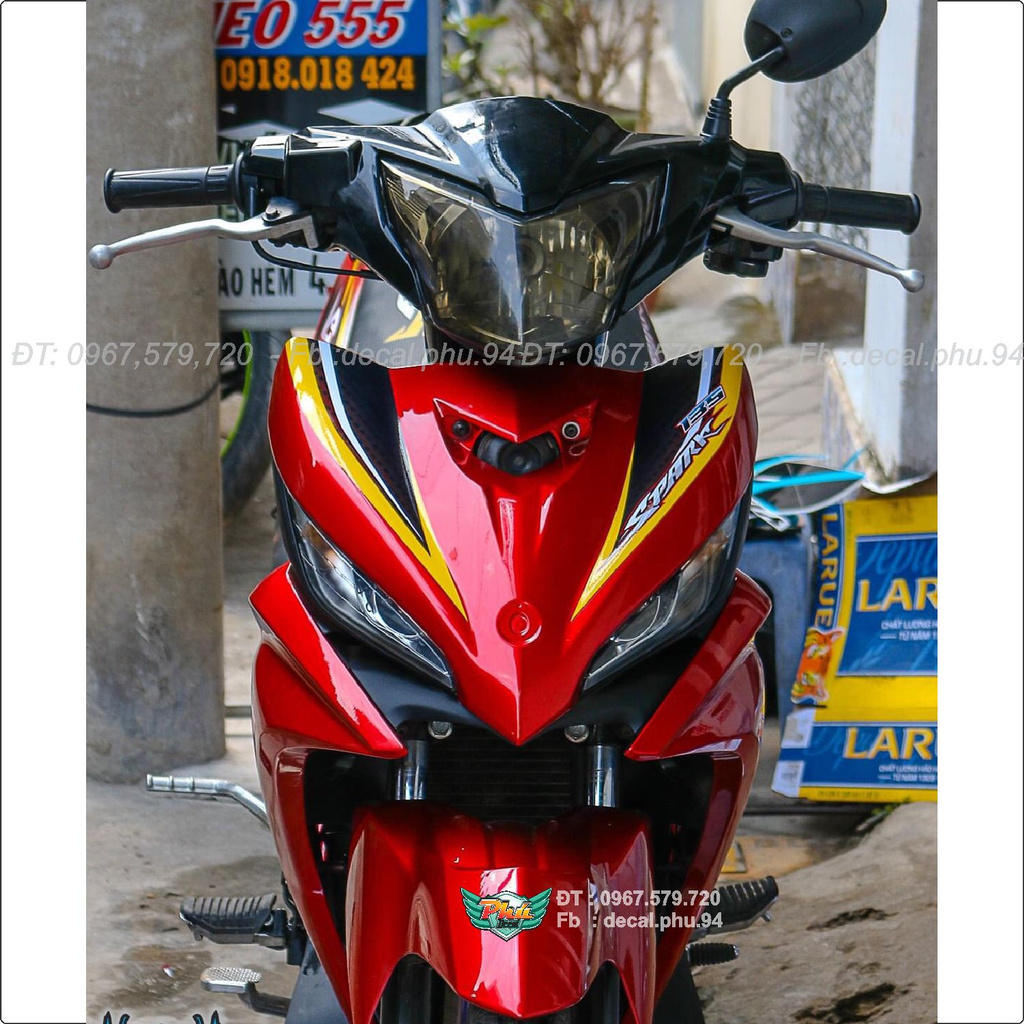 Tem Rời Exciter 135 đỏ đen (J)
