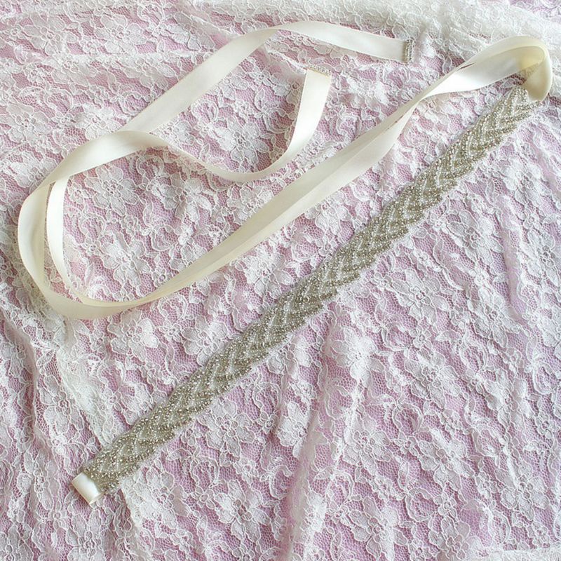 Dây Thắt Lưng Dài 270x2cm Đính Đá Lấp Lánh Cho Cô Dâu Ngày Cưới