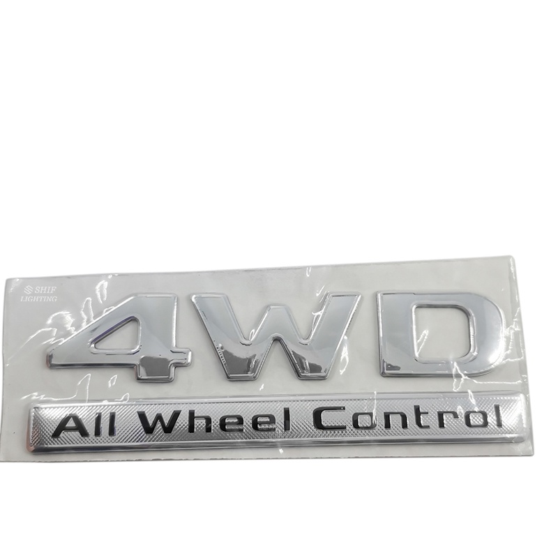 1 X ABS 4WD Logo Chữ Logo Dán Trang Trí Xe Hơi