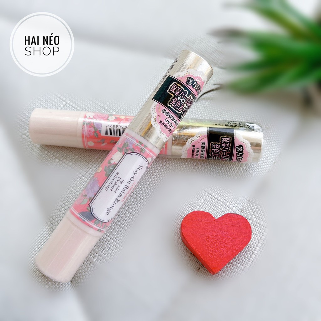 Son dưỡng có màu Canmake Stay On Balm Rouge - màu 05 Flowing Cherry Petal (Nhật)