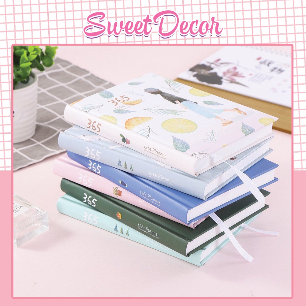 Sổ tay kế hoạch dày dặn, giấy đẹp - Sổ tay planner 365 ngày sử dụng tiện lợi, mẫu mã đa dạng, có thể làm quà tặng