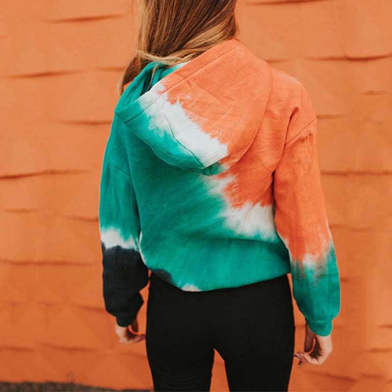 Equalistic Asaka 2020 New Women Ladies Fashion Long Sleeve Tie Dye Print Hoodies Casual Loose Hooded Sweatshirts Pullover Tops | BigBuy360 - bigbuy360.vn