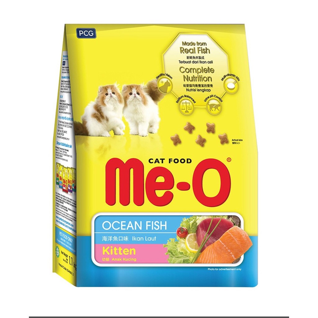 THỨC ĂN HẠT CHO MÈO CON 400Gr Me-O KITTEN OCEAN FISH 400gr