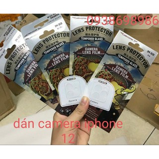 Miếng dán wk bảo vệ camera iphone 12 mini 5.4"/12 6.1"/12 pro 6.1"/12 pro max 6.7" full cả cụm