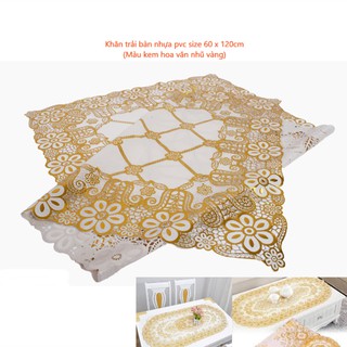 KHĂN TRẢI BÀN BẰNG NHỰA HỌA TIẾT NỔI 60x120cm TMC125k