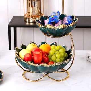 Khay đựng trái cây 2 tầng