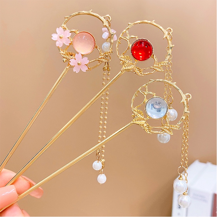 Haimeikang Kẹp tóc giả ngọc trai đẹp cho nữ