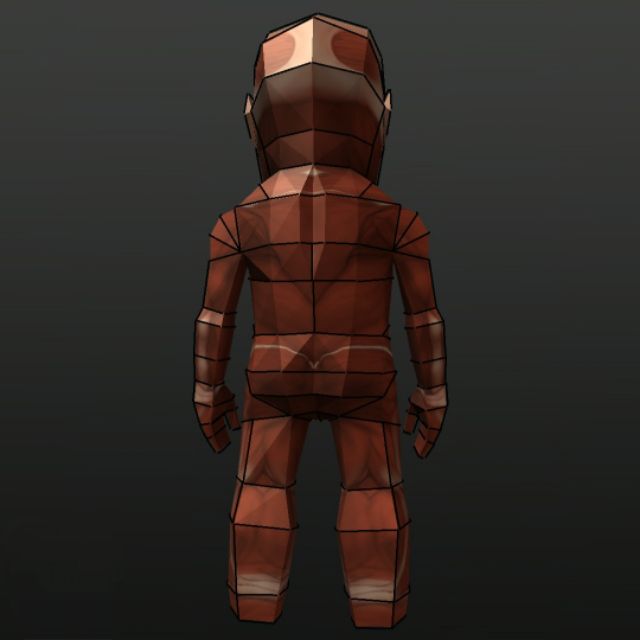 Mô hình giấy anime  chibi Titan Đại Hình/Hộ phápBertholdt Hoover