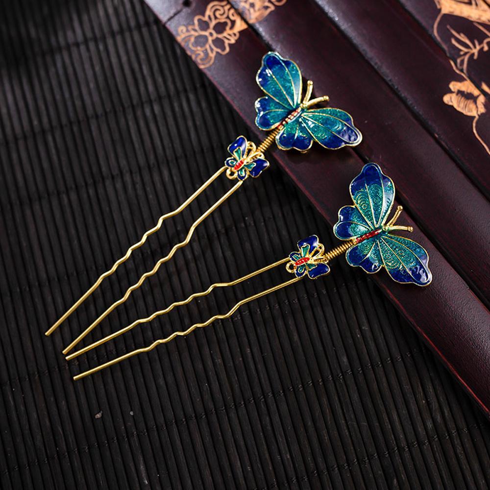 Trâm Cài Tóc Hình Bướm Phong Cách Trung Hoa Cổ Điển Cho Nữ