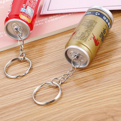 Móc khóa kiêm bút bi hình lon nước ngọt nhiều loại độc đáo