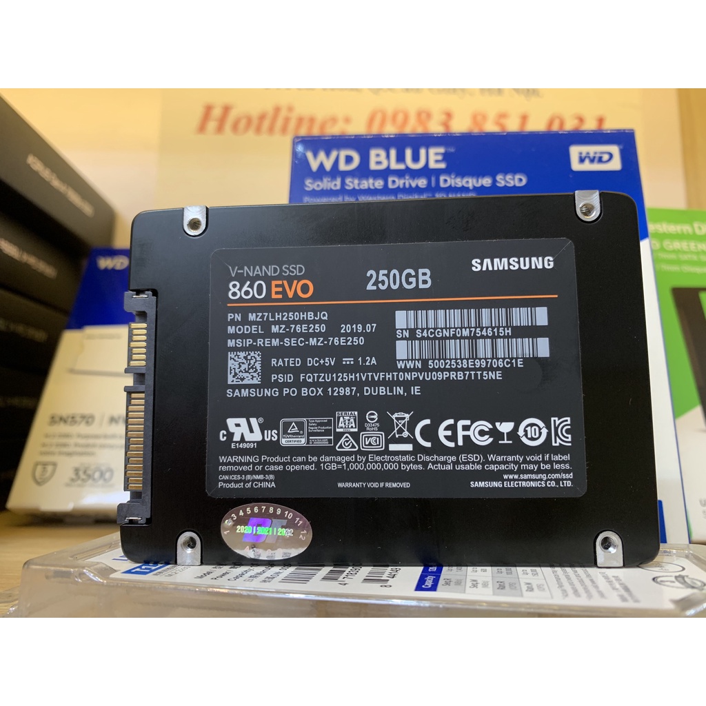 Ổ cứng máy tính SSD Samsung 860Evo - 250GB likenew sức khỏe 100% | WebRaoVat - webraovat.net.vn