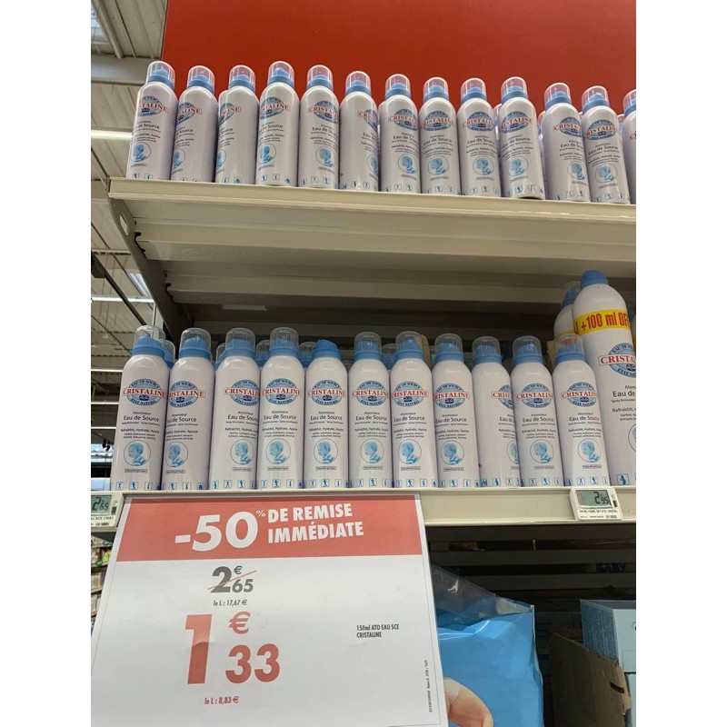 Xịt khoáng Cristaline cho em bé 400ml ( Pháp )