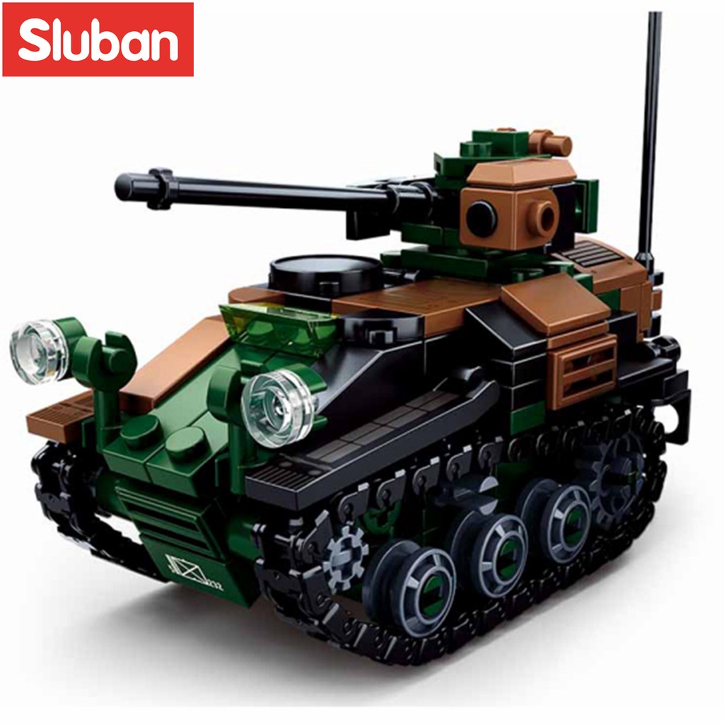Bộ Đồ Chơi Lắp Ráp Xe Tăng Quân Đội Sluban 0750 AWC 1 Món Gồm 245 Mảnh Ghép