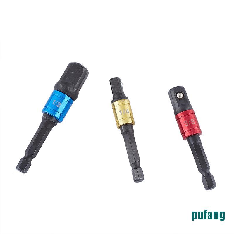 Bộ 3 Đầu Chuyển Đổi Mũi Khoan 1 / 4 "3 / 8" 1 / 2 Cho Máy Bắt Vít