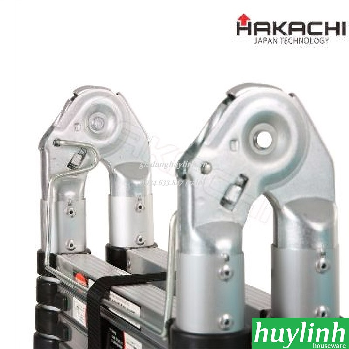 Thang nhôm rút đôi chữ A Hakachi HM-12CP - 3.8 mét