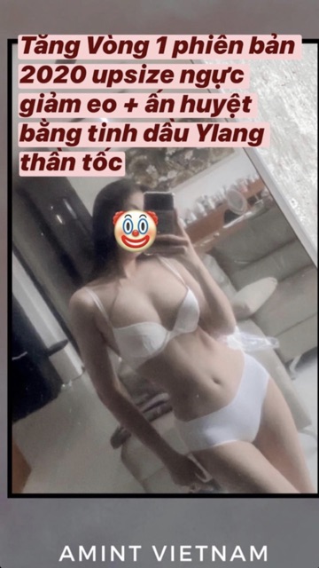 Tăng vòng 1 giảm mỡ và tinh dầu massage A’mint