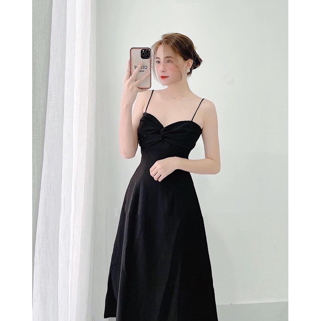 Đầm 2s xoắn ngực 4m