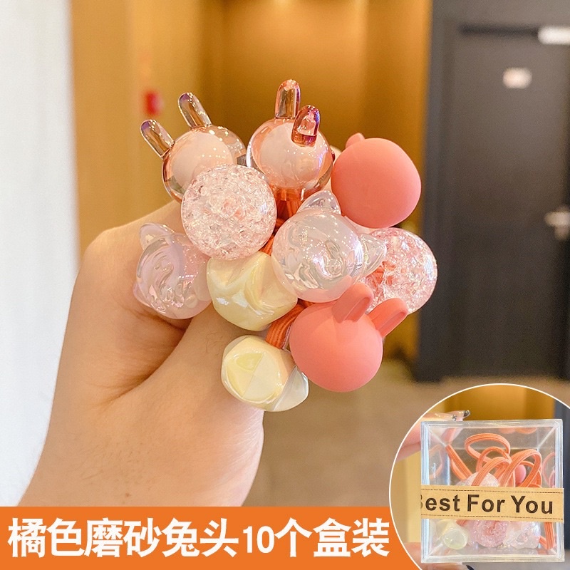 Hộp 10 chun buộc tóc colour full siêu đáng yêu cho bé gái!