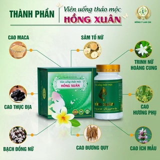 viên uống Hồng Xuân Lan chi _ tặng kèm hộp trà