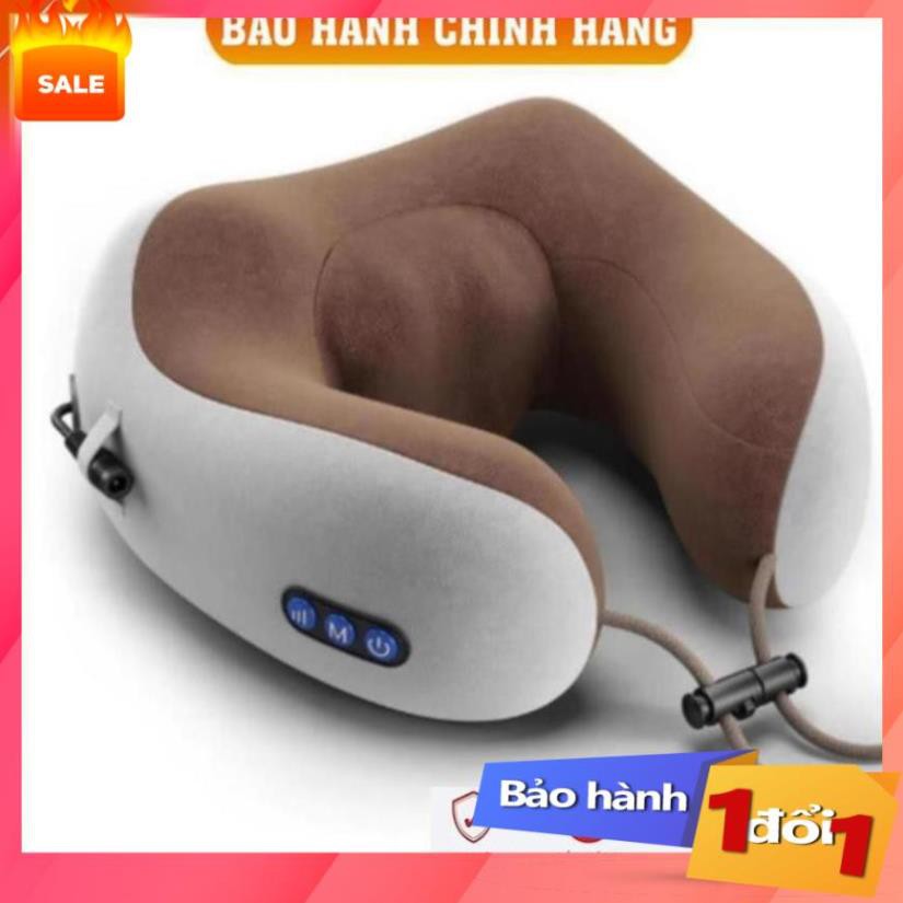 Gối Massage Vòng Cổ Chữ U 360 Đa Năng - Hỗ Trợ Mát Xa Vùng Cổ Vai Gáy - Gối Massage Cổ Nhật Bản .