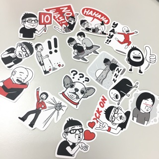 Sticker Duncan dán trang trí scrapbook, planner,... size nhỏ 3-5cm