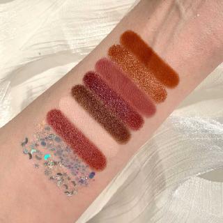 Bảng phấn mắt 18 màu Pearly mờ Sequin long lanh