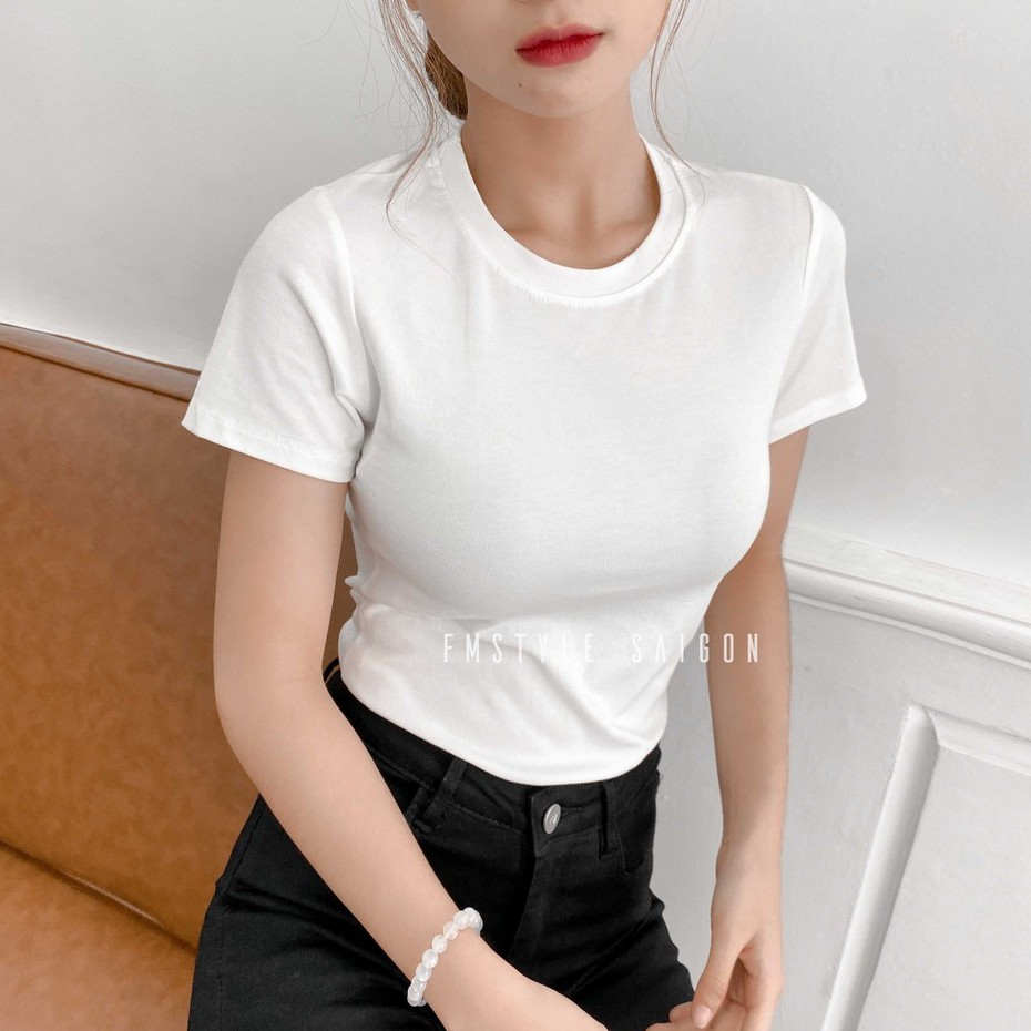 Áo thun tay ngắn trơn ulzzang trơn thời trang FMstyle Saigon 21TU05T372201